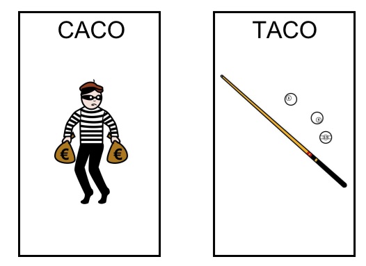 ¿Taco? ¿caco? Oposciones fonológicas.