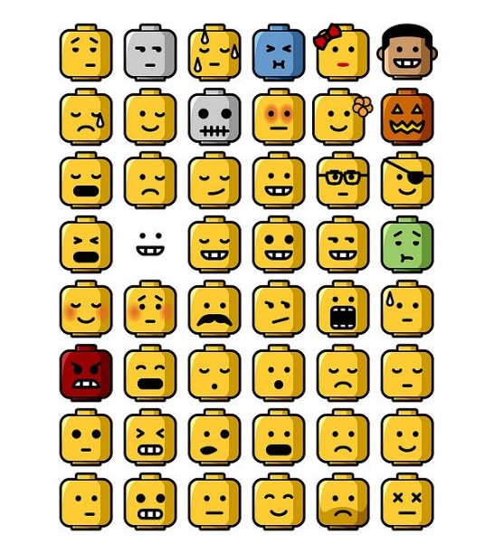 Imagen de la portada :http://chichabit.tumblr.com/post/894016330/legos-via-snoopyinthesky-many-faces-of-lego